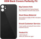 OEM Rear Back Glass Replacement for iPhone 11 6.1 inches with Reparing Toolkit and Pre-Installed Adhesive (Black)